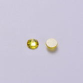 Citrine Flat Back No-HotFix Rhinestones 16 Cut Facets In Bulk WholesaleRhinestone
